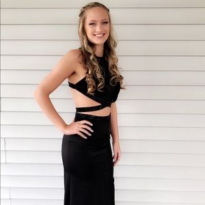 Black Two-Piece GIGI Prom Dress